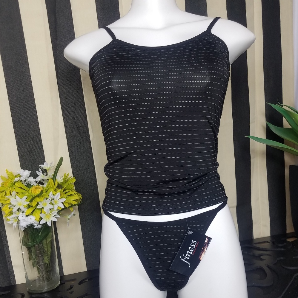 Stripe Tank top & thong
